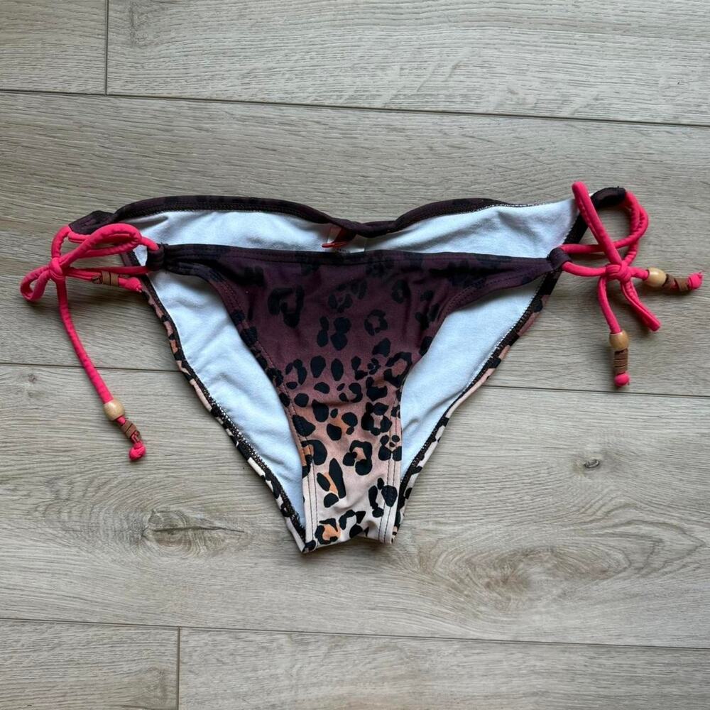 Leopard print y2k gossip bikini bottom size L